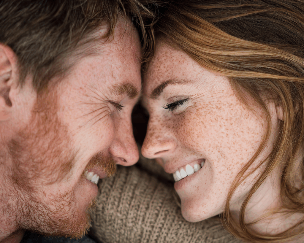 Relaxed couple enjoying renewed energy from Royal Medical Center hormone therapy